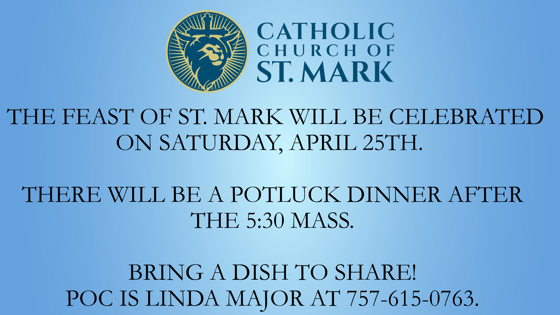 St. Mark Feast