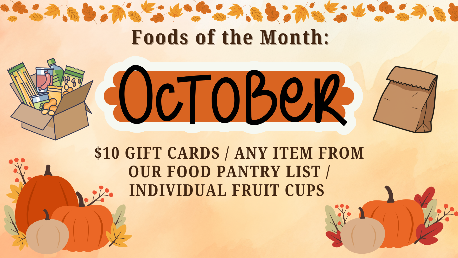October Food Pantry